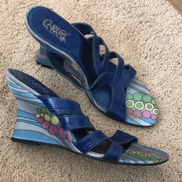 Carlos by Carlos Santana Wedge. Size 7.5.